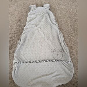 Gray Minky Sleep Sack